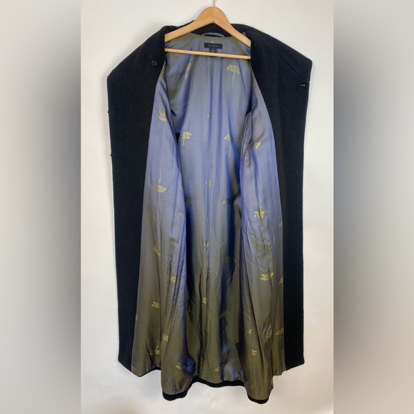 1990s The Limited Wool Mohair blend Longline Overcoat Small - Picture 10 of 13